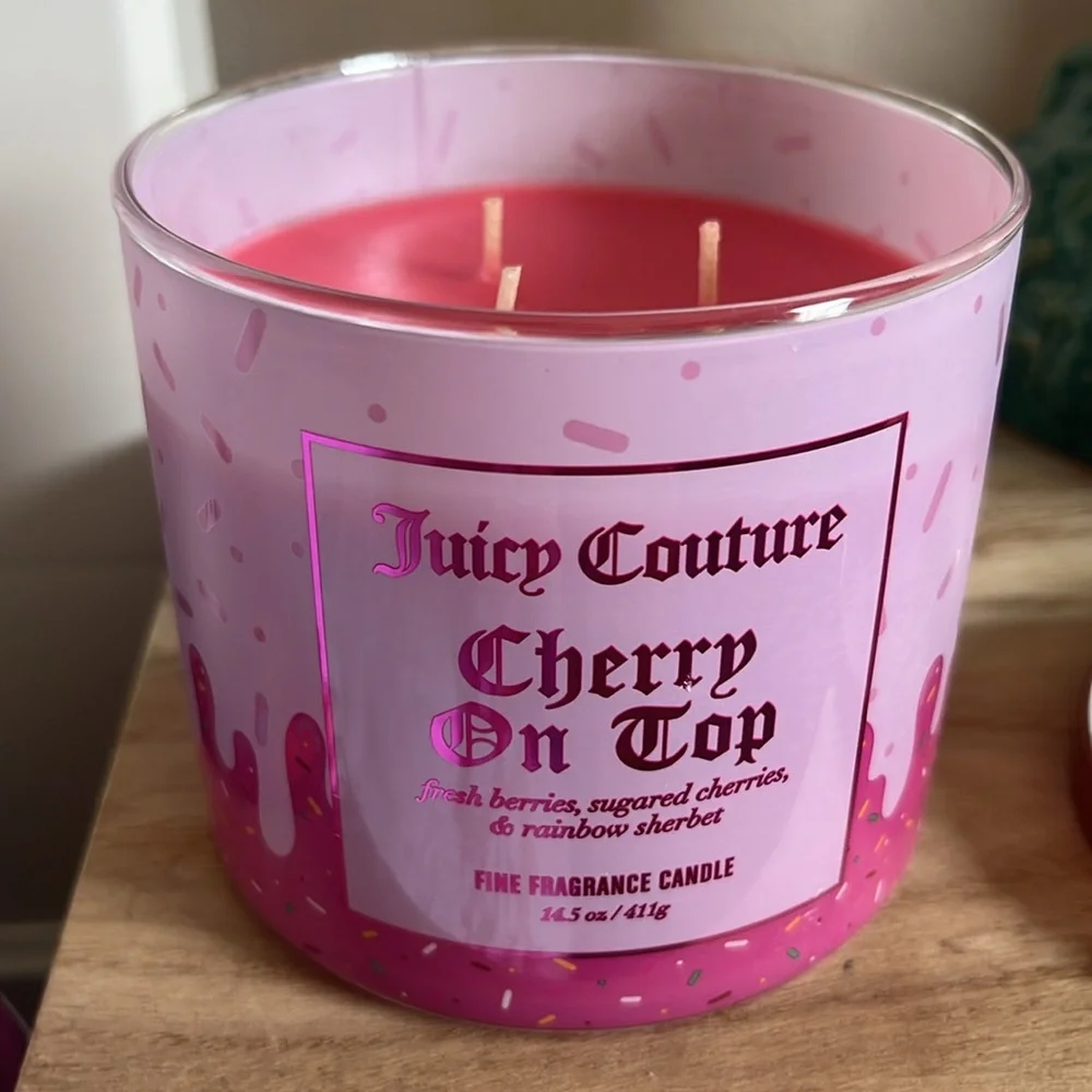 CHERRY ON TOP 3 WICK CANDLE